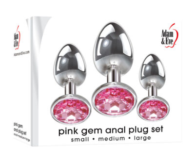 Adam & Eve Pink Gem Anal Plug Set